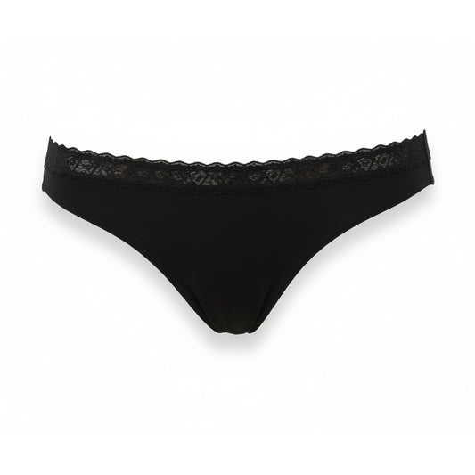 Moschino Black Lace Trim Brief, Women