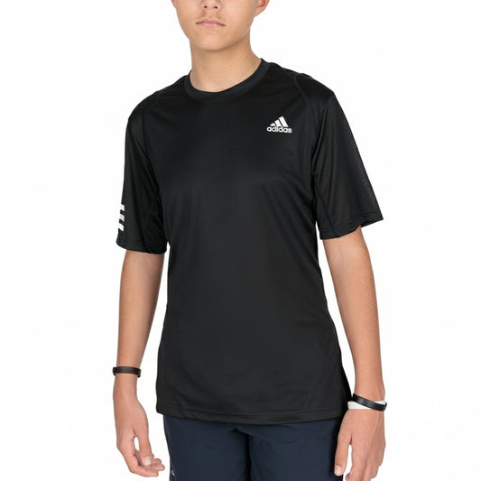 Adidas Short sleeve T-Shirt B CLUB 3STR TEE (GK8179-BLACK_WHITE) Kids