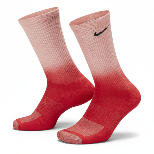 Nike Gradient Pink Red Athletic Socks, Unisex