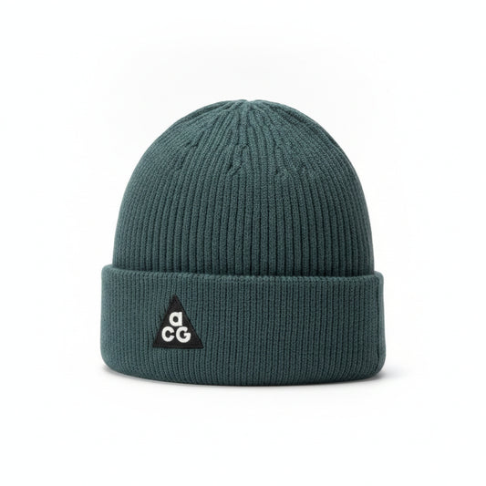 Nike Ribbed Knit Beanie Dark Green, Unisex