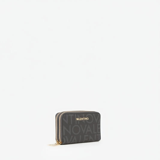 Mario Valentino Logo Print Wallet Black (VPS9IS234-001) Women