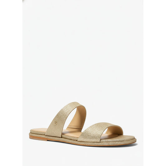 Michael Kors Shimmer Flat Sandals Gold (40S5JDFS1M-PALE-GOLD) Women