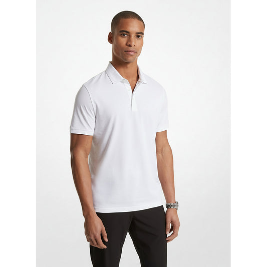 Michael Kors Classic White Polo Shirt (CR451VA6PW-WHITE) Men