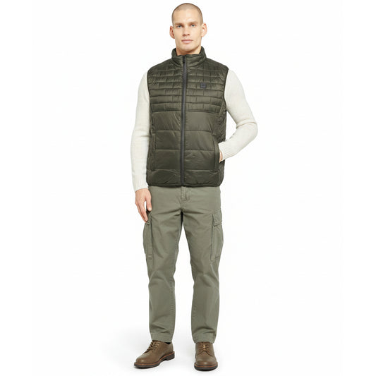 Michael Kors Quilted Puffer Vest Olive Green (MC69633-DARK-CAMEL) Men