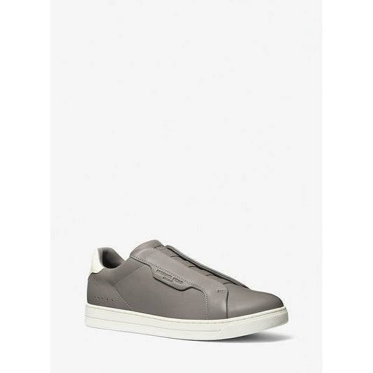 Michael Kors Grey Leather Slip-On Sneakers (42S4KEFP3L-HEATHER-GREY) Women
