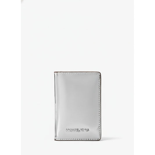 Michael Kors Silver Metallic Card Holder (35F5STVF5Z-SILVER) Women