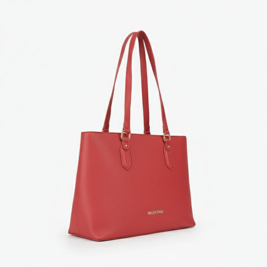 Mario Valentino Red Leather Tote Bag (VBS7LX11-128) Women