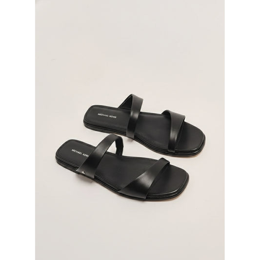 Michael Kors Jaida Double Strap Flat Sandals Black, Women