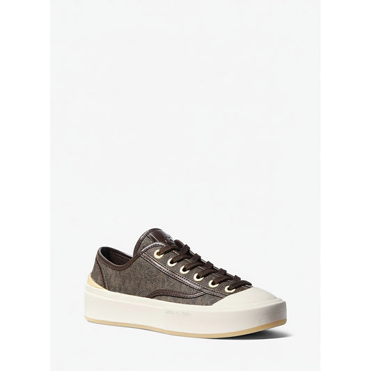 Michael Kors Canvas Low Top Sneakers Brown (43S5JUFS1B-BROWN) Women