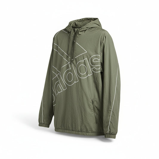 Adidas Jackets M FAVS Q1 WB (GK9441-GREEN_WHITE) Men