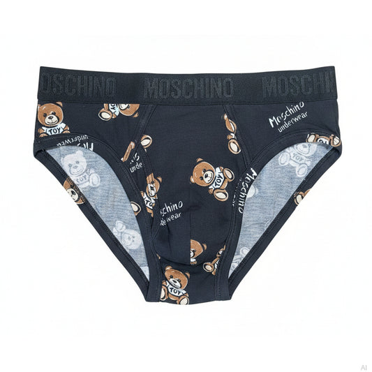 Moschino Teddy Bear Print Briefs Multi Black, Men
