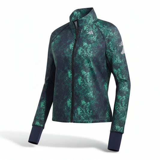 Adidas Jackets FAST JKT AOP (HY5428-BLACK_GREEN) Women