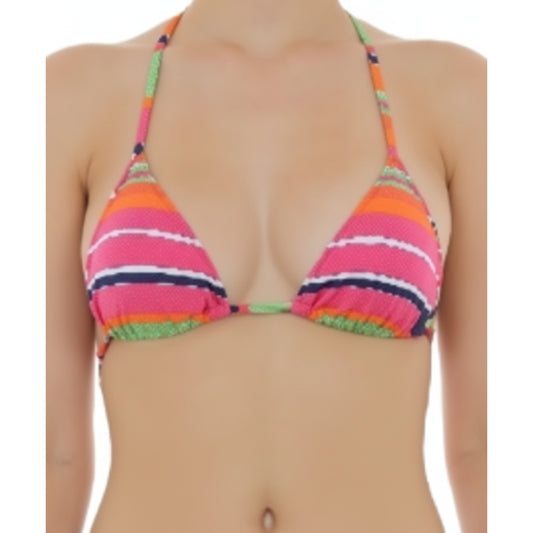 Moschino Multicolor Striped Triangle Bikini Top (A57259427-1888) Women