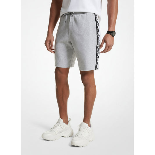 Michael Kors Logo Tape Sweat Shorts Grey (OS452065MF-HEATHER-GREY) Men