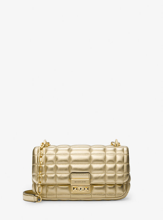 Michael Kors Quilted Chain Shoulder Bag Gold (30R4G2RL5M-PALEGOLD) Women