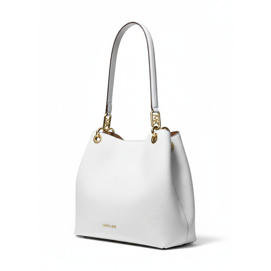 Michael Kors White Chain Shoulder Bag (30F3G8KT7L-OPTIC-WHITE) Women