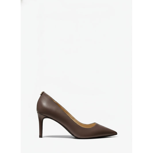 Michael Kors Brown Leather Pointed Toe Pumps, Women