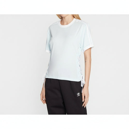 Adidas Denim LACED TEE (HK5063-BLUE) Women