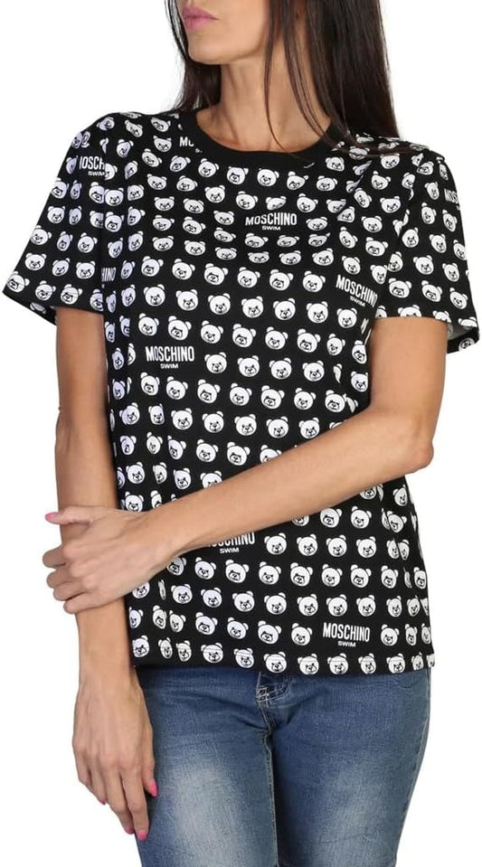 Moschino Bear Print T-Shirt Black (A07079420-1555) Women