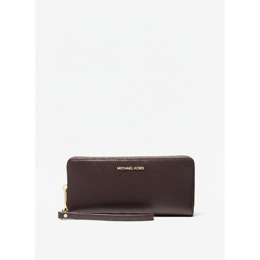 Michael Kors Jet Set Zip Continental Wallet Chocolate (32T4GJ6E7L-CHOCOLATE) Women