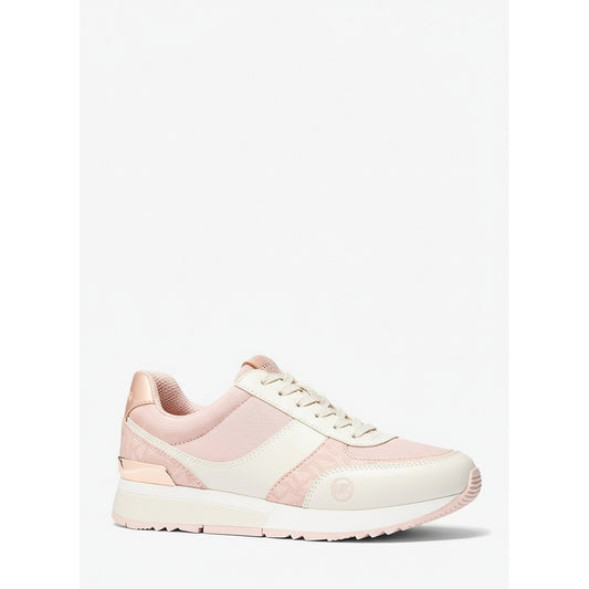 Michael Kors Andi Trainer Pink Cream Sneakers (49R4AIFS2L-POWDER-BLUSH) Women