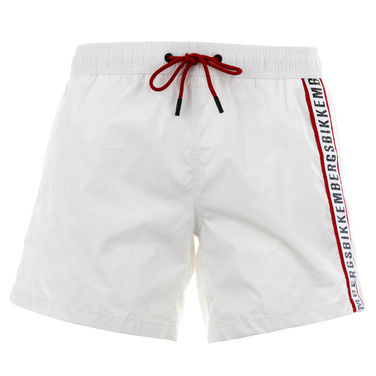 Bikkembergs Swimshorts Tape (BKK1MBS01-WHITE_RED) Men