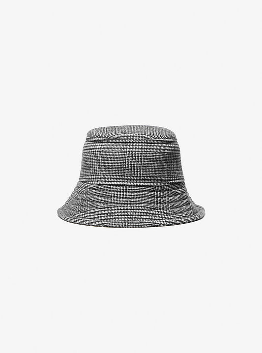 Michael Kors Houndstooth Print Bucket Hat Black White (CF4003UFF1-BLACK) Men