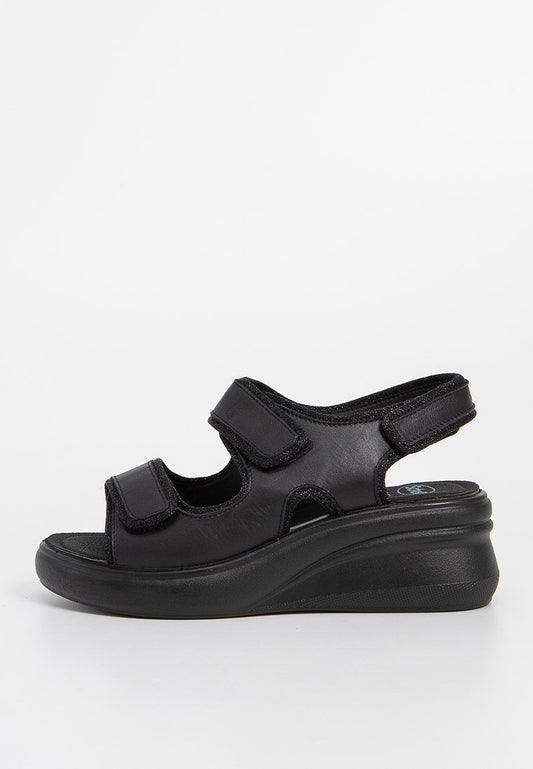 Scholl GIULY 2 STRAPS SANDAL Black (ZZO31ZT82-Q00) Women