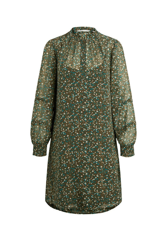 TOM TAILOR Kleider & Jumpsuits Gemustertes Midikleid aus Chiffon (TO221C0PJ-Q11) Women
