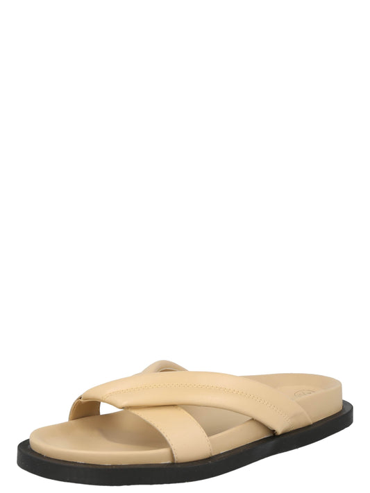 Nasty Gal Slip On Leather Moulded Footbed Flat San (7899675) Women
