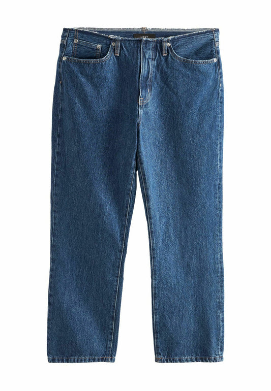 Next Raw Waistband Straight Leg Jeans. Regular Fit Blue (NX321N0QC-K11) Women