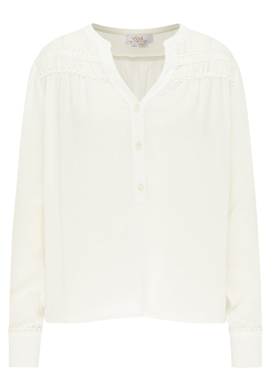 usha Pull-On Blouse White (1US21E0DA-A11) Women