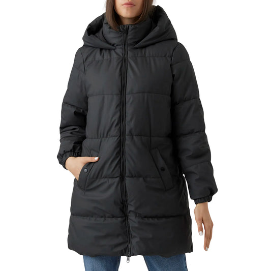 Vero Moda Gretafie 3/4 Coated Winterjack (10275292-BLACK) Women