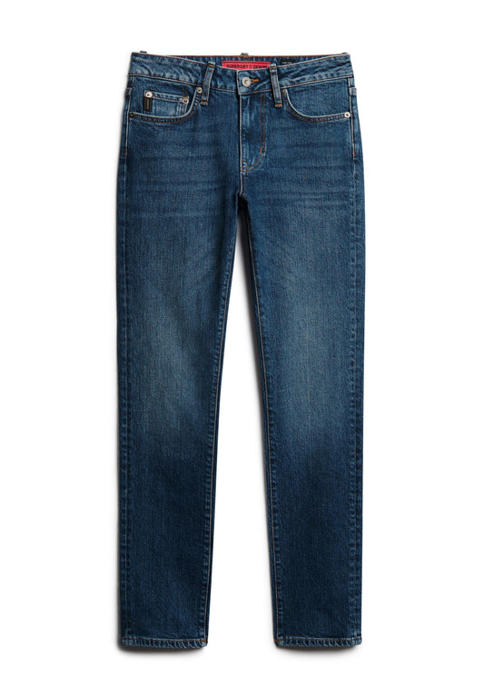 Superdry & Co Organic Cotton Mid Rise Slim Jeans Dark Blue (SU221N058-K11) Women