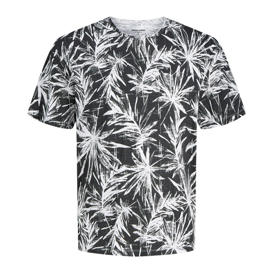Jack & Jones Essentials Bryan AOP SS Crew Shirt (12268126-BLACK) Men