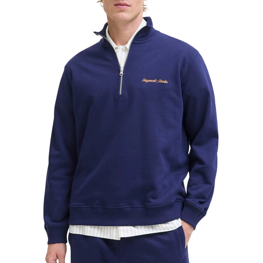 Jack & Jones Norrebro Half Zip Sweater (12282899-OCEANCAVERN) Men
