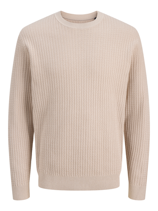 Jack & Jones Premium JPRBLUBARKLEY KNIT CREW NECK CH LN (12286611) Men