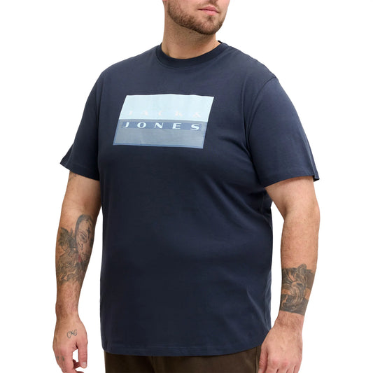 Jack & Jones Fusion Dots Print Shirt (plussize) (12297140-OUTERSPACE) Men