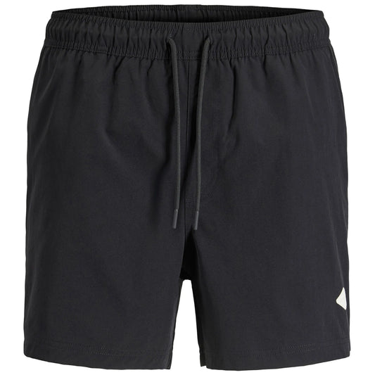 Jack & Jones Maui Tropic Solid Swimshorts (plussize) (12297959-BLACK) Men