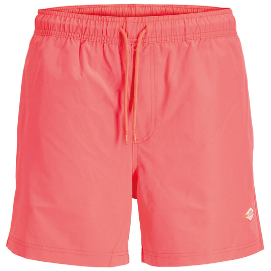 Jack & Jones Maui Tropic Solid Swimshorts (plussize) (12297959-HOTCORAL) Men