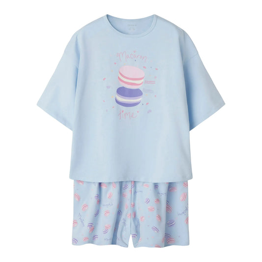 Name It Boxy Macaron Pajamas Junior (13244211-NANTUCKETBR) Kids