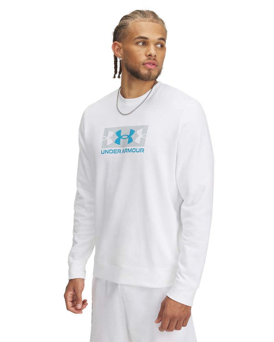UA RIVAL TERRY LOGO CREW Men