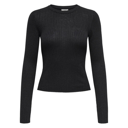 JDY Plum Lurex Knit Sweater (15330569-BLACKDTMLUR) Women