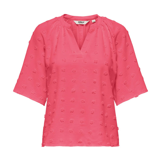 Only Ivana V-Neck Shirt (15353159-CORALPARADI) Women