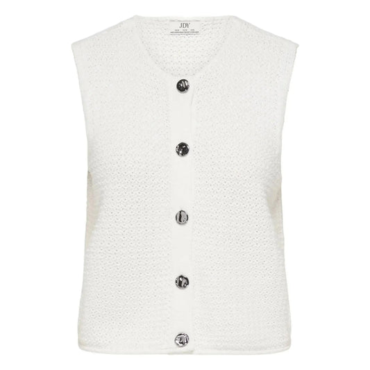 JDY Martha Knitted Vest (15366197-CLOUDDANCER) Women