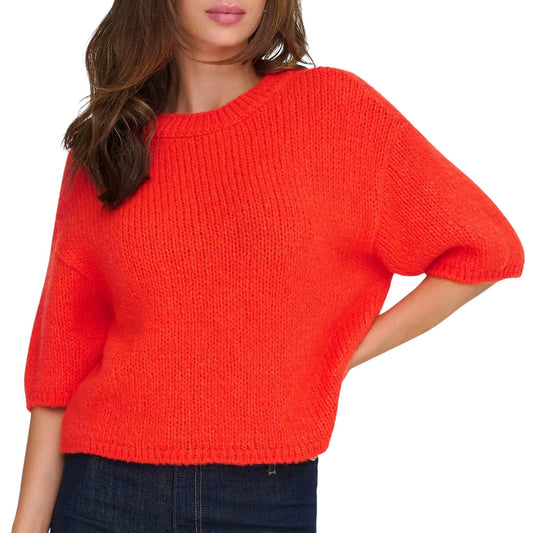 JDY Linea Knit Pullover Damen (15367237-ORANGECOM) Women