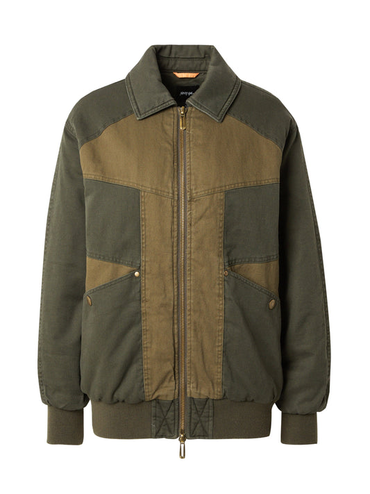 Nasty Gal Patchwork Twill Bomber Jacket (14300128) Women