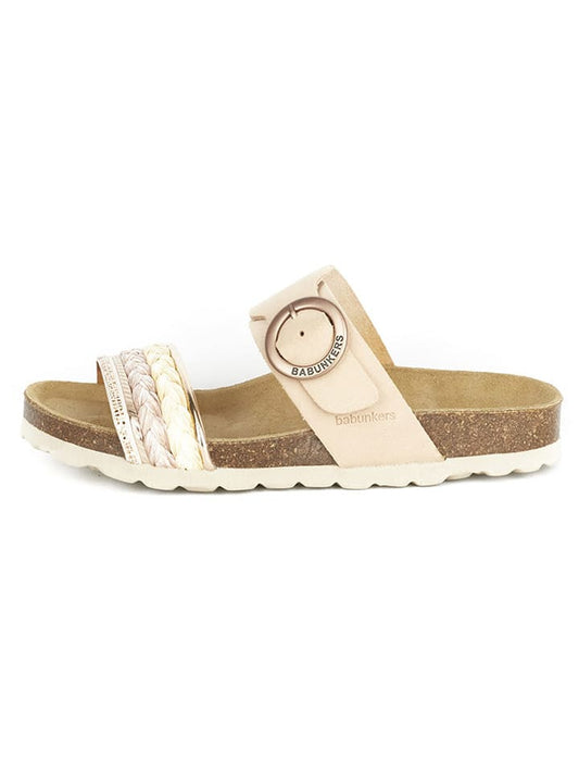 BABUNKERS Family Leather Mules Pink Women