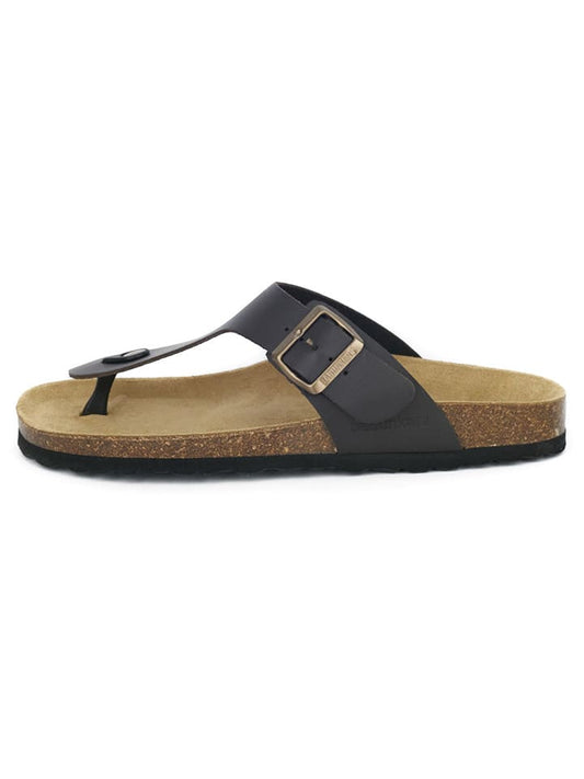 BABUNKERS Family Leather Flip Flops Brown Men