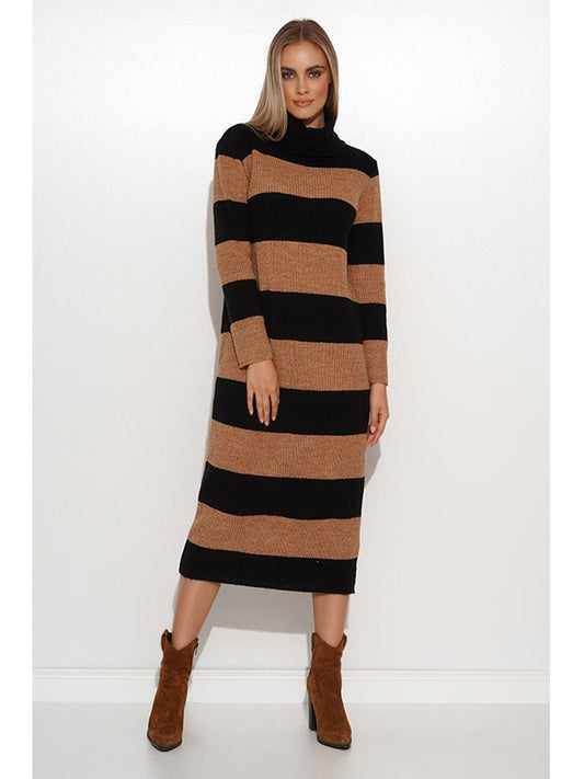 Makadamia Long Dress (Maxi) Light Brown / Black Women